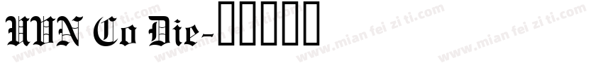UVN Co Die字体转换